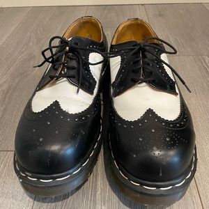 Mens Dr Martens Black & White Oxfords - Size 9